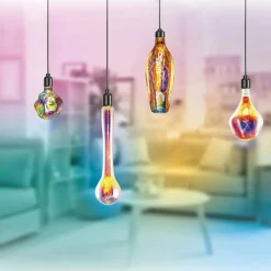 Lampadina LED E27 decorativa Globo Alien 210 lm rainbow