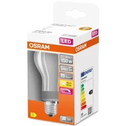 Lampadina LED E27 Osram filamento goccia 2452 lm bianco caldo