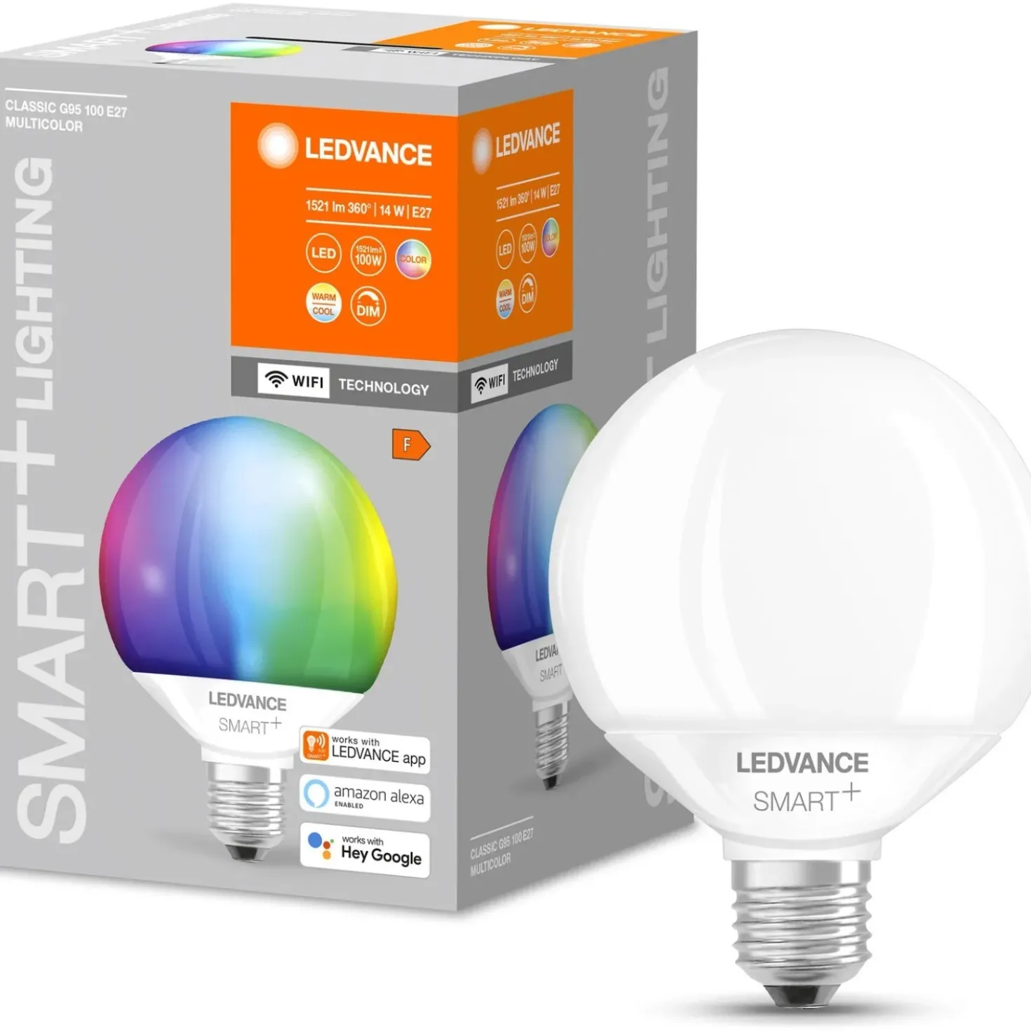 Lampadina LED Ledvance Smart Home+Wifi Globe E27 14 W 1521 lm 2700-6500 K RGBW