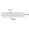 Landa forata acciaio inox 100x14 mm