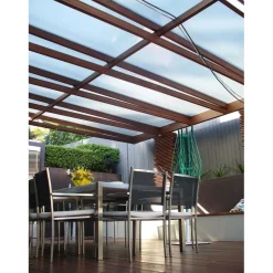 Lastra in policarbonato alveolare Onduline 98x200 cm sp 10 mm trasparente