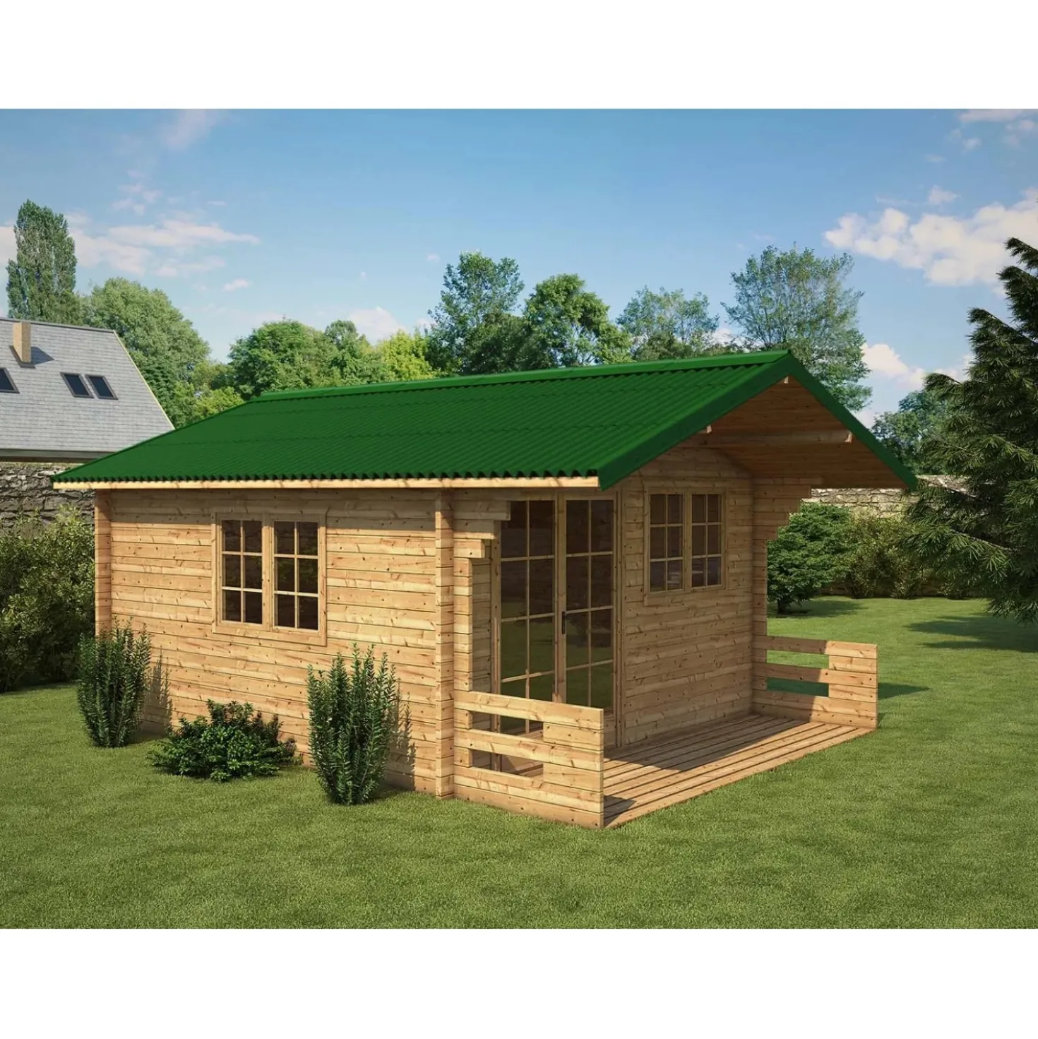 Lastra Onduline da copertura 100x76 cm verde