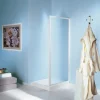 Lato fisso doccia 77/81 cm profilo acrilico bianco