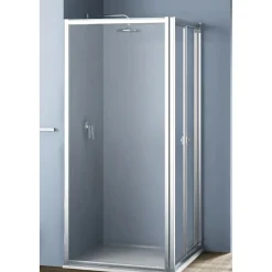 Lato fisso per doccia Platz 75 cm H 190 cm bianco e trasparente