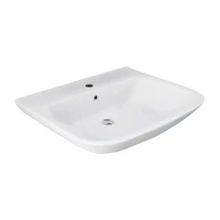 Lavabo a colonna Origin in ceramica bianco