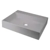 Lavabo appoggio granito Puerto Padre Idrostile foro rub 500x400 mm Grig met