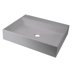 Lavabo appoggio granito Puerto Padre Idrostile foro rub 500x400 mm Grig met