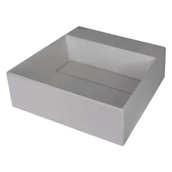 Lavabo appoggio granito Puerto Padre Idrostile foro rubinetto Grigio met
