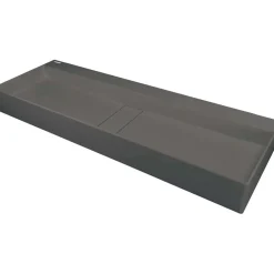 Lavabo appoggio rett Placetas Idrostile copripiletta 400x120 mmantracite met