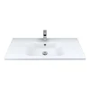 Lavabo bianco in mineralmarmo 100 cm