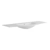Lavabo Bold 134x14x52 cm bianco lucido
