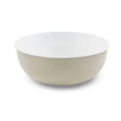 Lavabo da appoggio avorio in metallo Open dm 39 cm h 16 cm