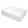 Lavabo da appoggio ceramica Artemisa Idrostile 355x120 mm Bianco
