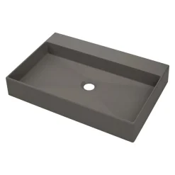 Lavabo da appoggio design Puerto Padre Idrostile 400x100 mm antracite met