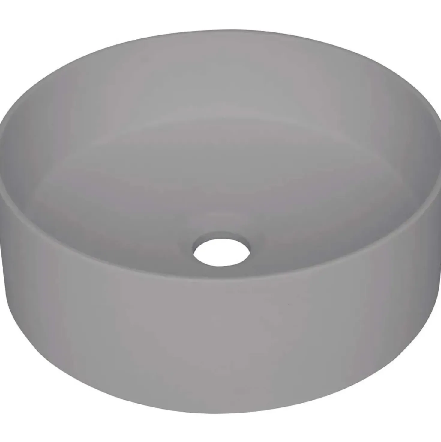 Lavabo da appoggio granito Limonar Idrostile 360x120 mm Grigio met