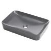 Lavabo da appoggio Jagüey Idrostile 60x40 cm antracite met