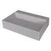 Lavabo da appoggio ovale Puerto Padre Idrostile foro rubinetto Grigio met