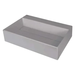 Lavabo da appoggio ovale Puerto Padre Idrostile foro rubinetto Grigio met