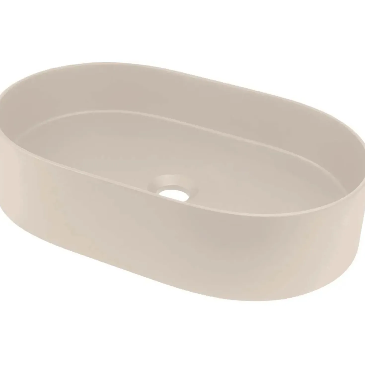 Lavabo da appoggio ovale Limonar Idrostile granito 350x125 mm Beige