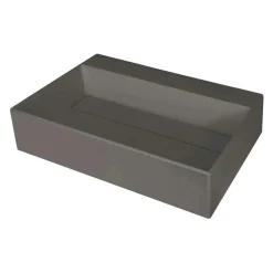 Lavabo da appoggio ovale Puerto Padre Idrostile foro rubinetto antracite met
