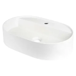 Lavabo da appoggio ovale Limonar Idrostile copripiletta 400x120 mm alabastro