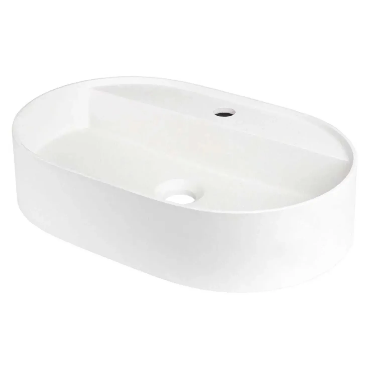 Lavabo da appoggio ovale Limonar Idrostile copripiletta 400x120 mm alabastro