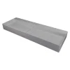 Lavabo da appoggio rett Placetas Idrostile copripiletta 400x120 mm Grig met