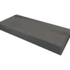 Lavabo da appoggio rett Placetas Idrostile copripiletta 400x120 mm grigio