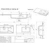 Lavabo da incasso con vasca a destra 90x50 cm mineralmarmo bianco