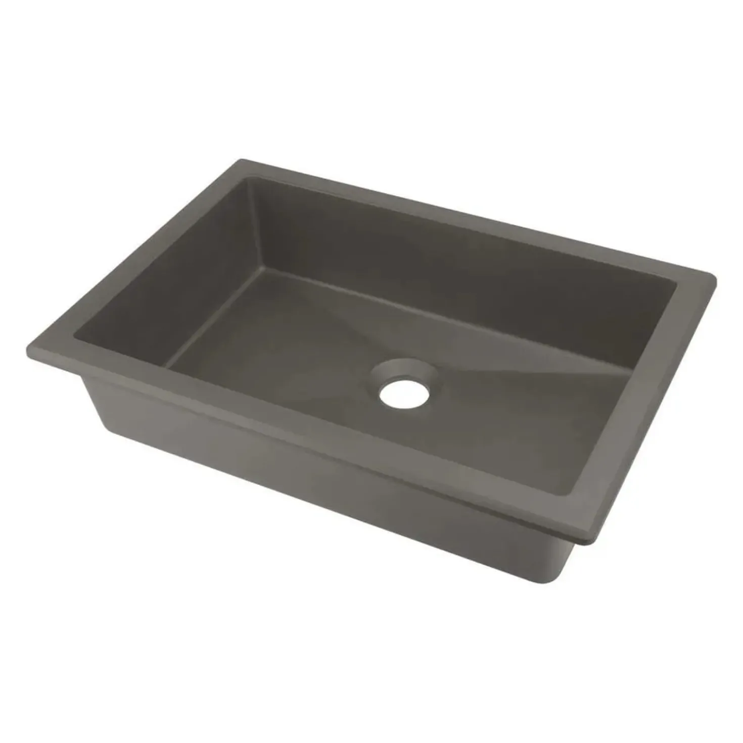 Lavabo da incasso granito Puerto Padre Idrostile 500x140 mm Antracite met