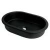 Lavabo da incasso granito Limonar Idrostile 390x145 mm Nero