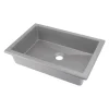 Lavabo da incasso granito Puerto Padre Idrostile 500x140 mm Grigio metallizzato