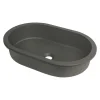 Lavabo da incasso granito Limonar Idrostile 390x145 mm Antracite metallizzato