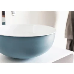 Lavabo d`appoggio in metallo Open