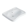 Lavabo ergonomico per bagni disabili 68x52 cm bianco