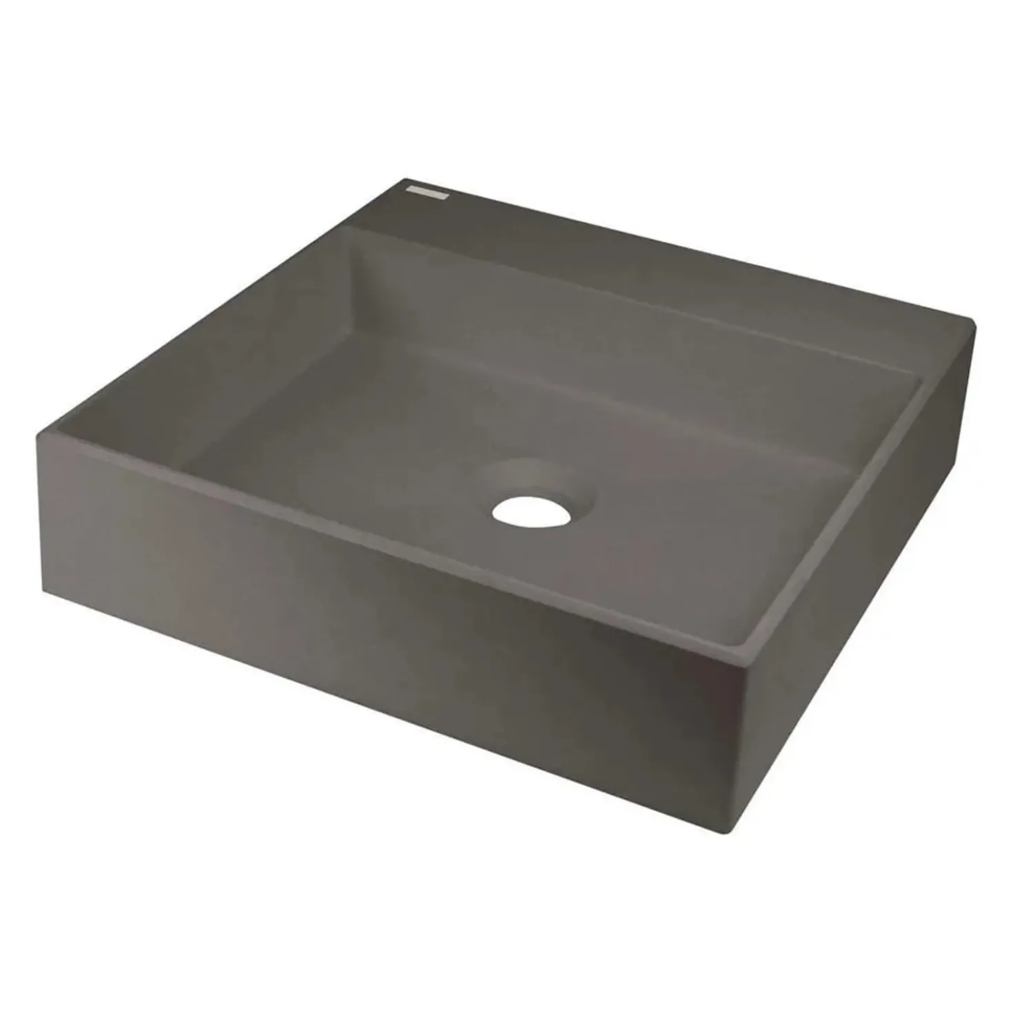 Lavabo granito Puerto Padre Idrostile foro rub antisett 400x400mm Antr met
