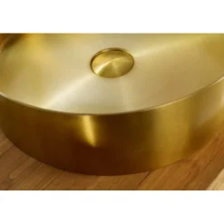 Lavabo in acciaio inox Foyer oro