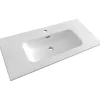 Lavabo in ceramica Bali 100 cm bianco