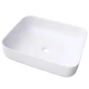 Lavabo in ceramica bianca opaca da appoggio Catania 40x50 cm
