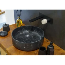 Lavabo in marmo Black Marble nero