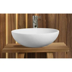 Lavabo in resina bianco Pop dm 38 cm h 15 cm