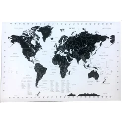 Lavagna magnetica mondo bianca 60x40 cm
