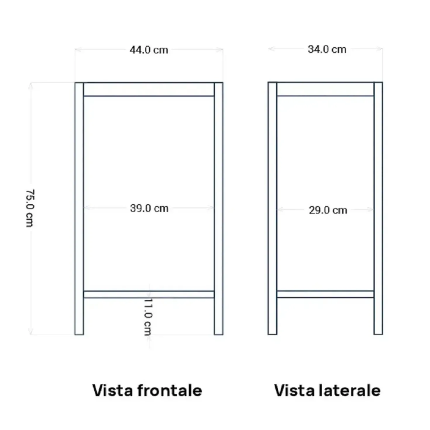 Lavandino da esterno con supporto Stoccarda in cemento grigio 45x35x16 cm