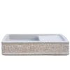 Lavandino da esterno Gavi in cemento grigio 20x80x40 cm