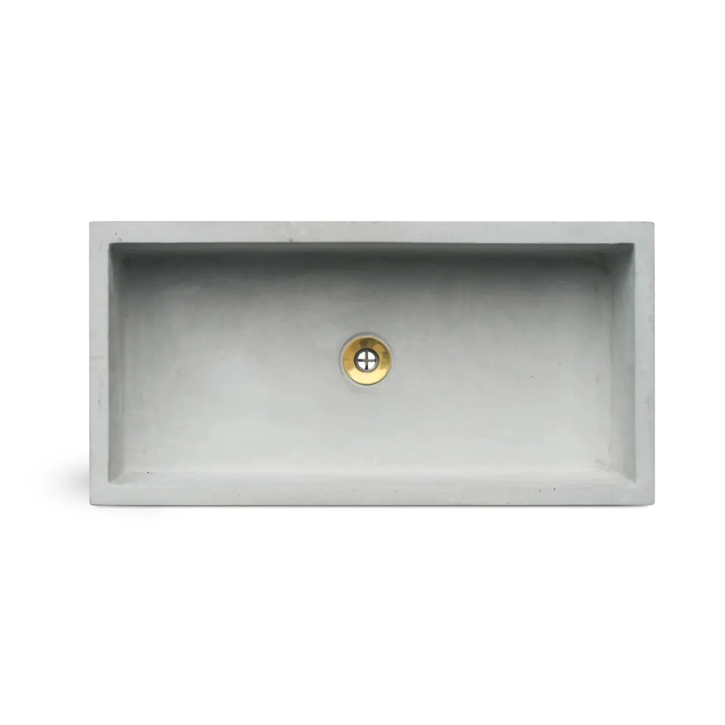 Lavandino da esterno Stoccarda in cemento grigio 70x35x16 cm