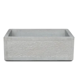 Lavandino da esterno Stoccarda in cemento grigio 45x35x16 cm