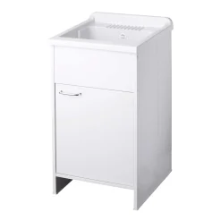 Lavatoio per esterni con anta bianco 45x50 cm
