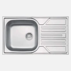 Lavello 1 vasca con gocciolatoio Idrostile Gibara satinato