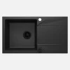 Lavello 1 vasca con gocciolatoio Idrostile Banes 440x193 mm Grafite Metallizzata