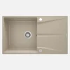 Lavello 1 vasca con gocciolatoio Idrostile Bayamo 500x216 mm sabbia
